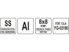 YATO GASTRO Hasábvágó tárcsa 8 x 8 mm