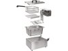 YATO GASTRO Dupla olajsütő 2 x 3,5 liter 2 x 2000 W