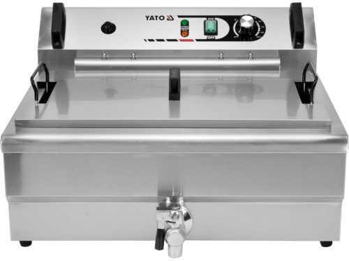 YATO GASTRO Asztali olajsütő 23 liter 6000 W leeresztőcsappal