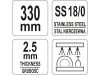 YATO GASTRO Koktél kanál 330 mm inox