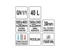YATO GASTRO Thermo láda 40 liter 600 x 400 mm