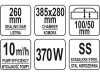 YATO GASTRO Vákuumkamrás vákuumfóliázó gép 260 mm 370 W