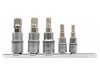 YATO Bit dugókulcs készlet 5 részes Spline 1/4", 3/8" CrV