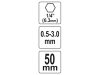 YATO Fúrótokmány adapter 1/4" Hex -> 0,5-3,0 mm gyorstokmány