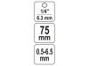 YATO Fúrótokmány 0,5-6,5 mm 1/4" Hex (gyorstokmány)