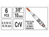 YATO Csuklós izzítógyerta-kulcs 6 részes 3/8" CrV