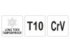 YATO Hosszú torx kulcs T10 CrV