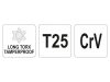 YATO Hosszú torx kulcs T25 CrV