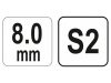 YATO Imbusz T-kulcs 8,0 mm / 22 x 200 mm S2
