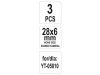 YATO Cserélhető pofa hónolóhoz 28 x 6 mm (3 db/cs)