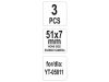 YATO Cserélhető pofa hónolóhoz 51 x 7 mm (3 db/cs)