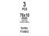 YATO Cserélhető pofa hónolóhoz 76 x 10 mm (3 db/cs)