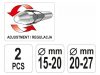 YATO Kuplung központosító készlet 2 részes 15-27 mm állítható