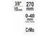 YATO Szorítóbilincs fogó 3/8" 270 mm 0-40 mm CrmO