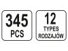 YATO Műanyag patent készlet 345 részes Peugeot