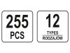 YATO Műanyag patent készlet 255 részes Volkswagen