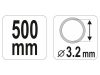 YATO Karos zsírzóhoz tömlő 500 mm