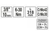 YATO Nyomatékkulcs 3/8" 6-30 Nm / 295-316 mm