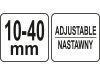 YATO Állítható ablaktörlőkar lehúzó 2 körmös 10 - 40 mm