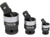 YATO Gépi csuklós csatlakozó készlet 3 részes 1/4" 3/8" 1/2" CrMo
