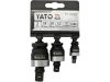 YATO Gépi csuklós csatlakozó készlet 3 részes 1/4" 3/8" 1/2" CrMo