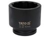 YATO Gépi dugókulcs 12 szögletű 1" 80 mm