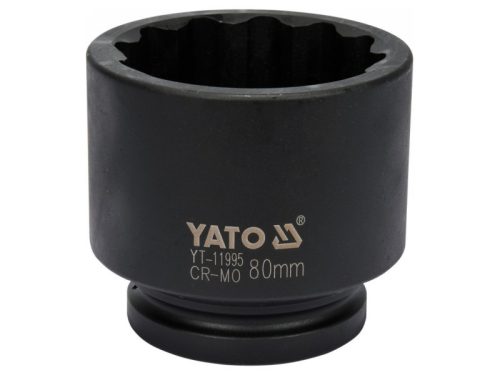 YATO Gépi dugókulcs 12 szögletű 1" 80 mm