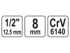 YATO Bithegy-tartó adapter 1/2" négyszög ->8 mm Hex