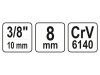 YATO Bithegy-tartó adapter 3/8" négyszög ->8 mm Hex