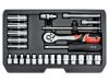 YATO Dugókulcs készlet 25 részes 1/4" 3,5-14 mm CrV