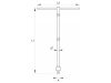 YATO T-hajtószár 1/4" x 310 mm forg. nyéllel CrV