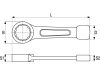 YATO Üthető csillagkulcs 38 mm / 210 mm CrV