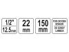 YATO Lambdaszonda hosszú dugókulcs 1/2" 22 mm CrV