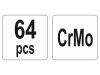 YATO Olajleeresztő csavar menetjavító készlet 64 részes M13-M20 CrMo