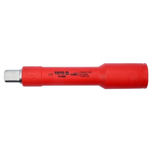 Dugókulcs toldószár 1/2 col 125 mm 1000V-ig szigetelt YATO