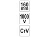 YATO Kombinált fogó 160 mm 1000 V-ig szigetelt