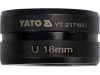YATO Krimpelő betét YT-21735 krimpelőhöz U-típus 18 mm