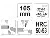 YATO Blankoló fogó 165 mm/0,64-2,6 mm2
