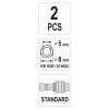 Pneumatikus tömlő gyorscsatlakozó hüvely 1/4 col csővéggel 5x8 mm YATO