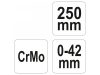 YATO Ívelt önzáró fogó 250 mm CrMo