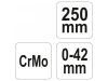 YATO Önzáró fogó 250 mm CrMo