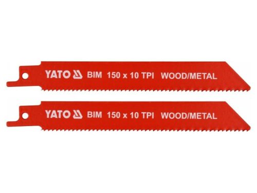 YATO Szablyafűrészlap 150 mm/10TPI bimetál (2 db)