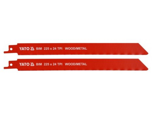 YATO Szablyafűrészlap fa, fém 225/1,0 mm (2 db)