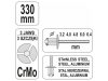 YATO Popszegecsfogó karos CrMo pofa 330 mm (3,2-6,4 mm)