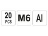 YATO Alumínium szegecsanya M6 (20 db/cs)