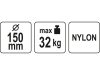 YATO Vákuumos tapadókorong 150 mm 32 kg