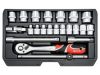 YATO Dugókulcs készlet 22 részes 3/8" 6-22 mm CrV