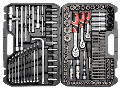 YATO Dugókulcs készlet 128 részes 1/4", 3/8", 1/2" CrV