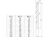 YATO Csigafúró készlet 10 részes 1-10 mm HSS Co
