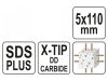 YATO Kőzetfúró 5 x 110/50 mm négyélű SDS-Plus
